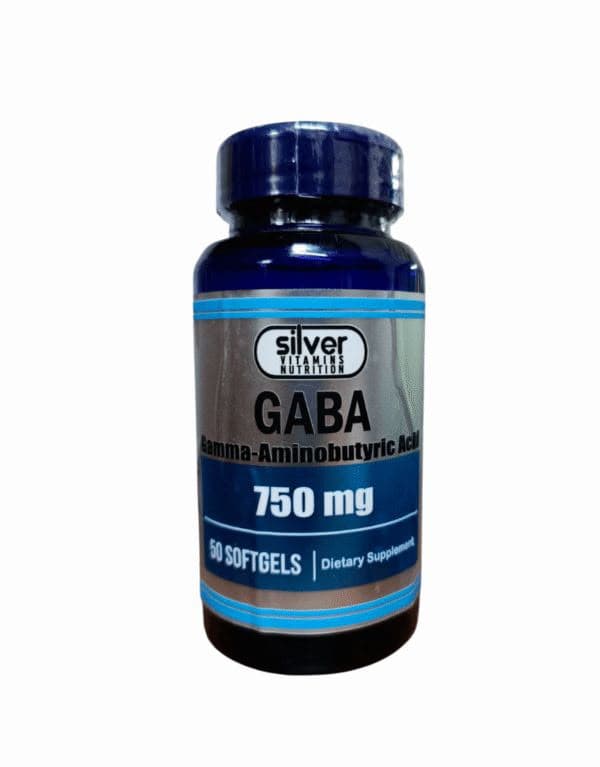 GABA 750 mg Silver Vitamins Nutrition – 50 softgels 50 SOFTGEL — producto natural | Tienda Natu Colombia